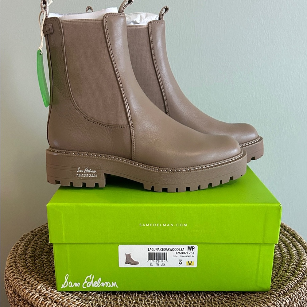Sam Edelman Laguna Weatherproof Leather Boots